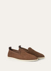 Men's Venice Walk Brown Suede Loafers
