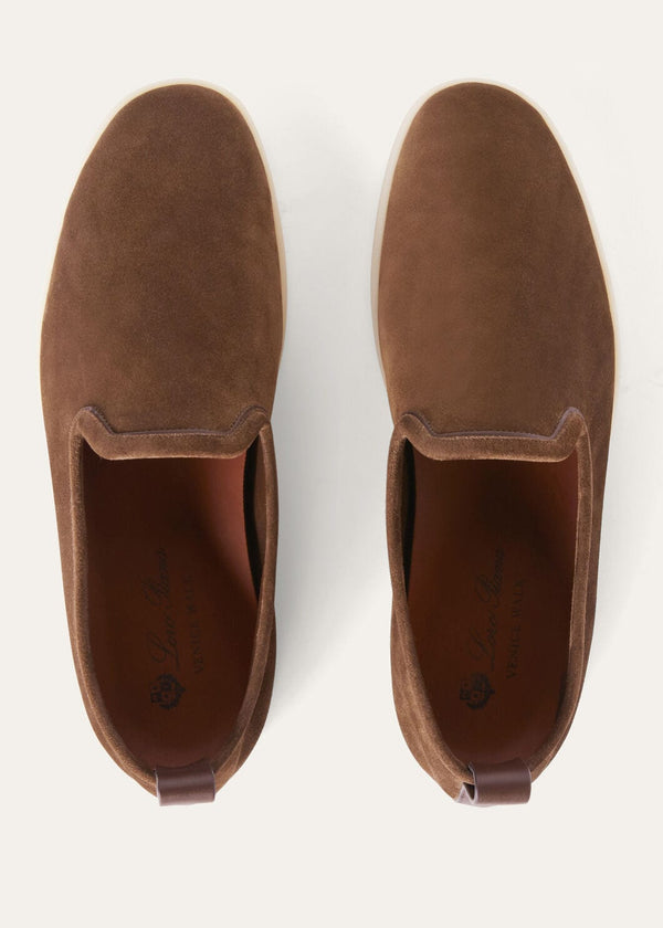 Men's Venice Walk Brown Suede Loafers