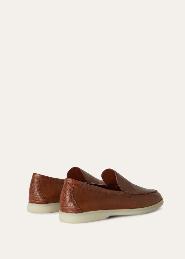 Men's Summer Walk Brown Calfskin Loafers