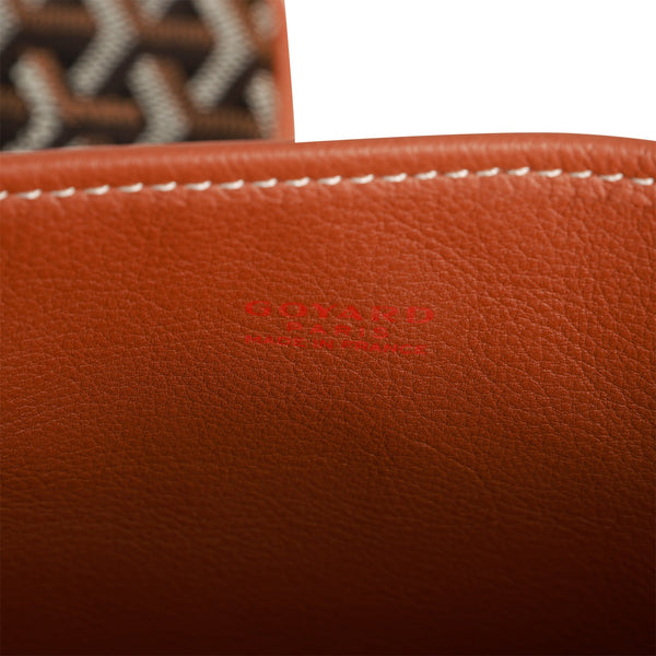 Goyard Goyardine Black Anjou Mini Reversible Tote Bag Palladium Hardware