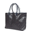 Goyard Goyardine Navy St. Louis PM Tote Bag Palladium Hardware