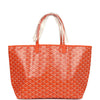 Goyard Goyardine Orange St. Louis PM Tote Bag Palladium Hardware