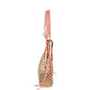 Goyard Aligre Bag Raffia Net with Coral Goyardine Palladium Hardware