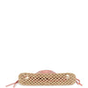 Goyard Aligre Bag Raffia Net with Coral Goyardine Palladium Hardware