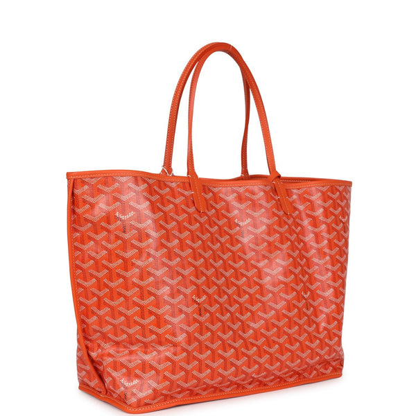 Goyard Anjou PM Orange Goyardine Canvas Palladium Hardware