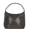 Goyard Goyardine Black Boheme Hobo Bag Palladium Hardware