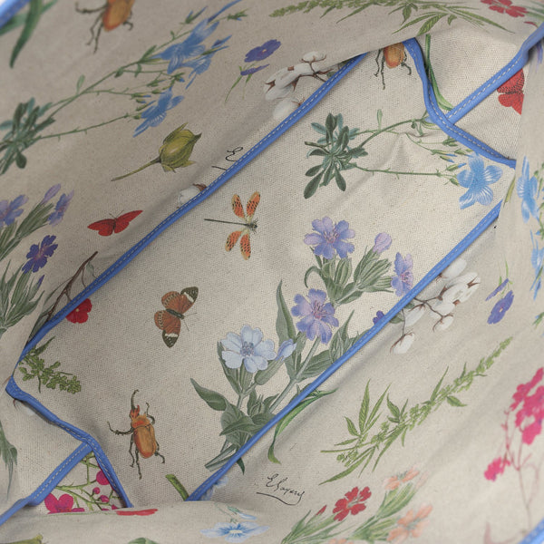 Goyard Goyardine Iris St. Louis PM Tote Bag Palladium Hardware