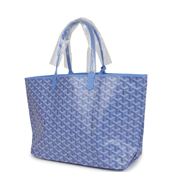 Goyard Goyardine Iris St. Louis PM Tote Bag Palladium Hardware