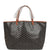 Goyard Goyardine Black and Brown St. Louis GM Tote Bag Palladium Hardware