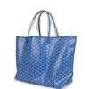 Goyard Goyardine Sky Blue St. Louis GM Tote Bag Palladium Hardware