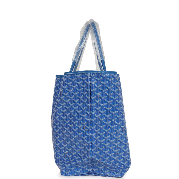 Goyard Goyardine Sky Blue St. Louis GM Tote Bag Palladium Hardware