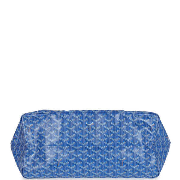 Goyard Goyardine Sky Blue St. Louis GM Tote Bag Palladium Hardware