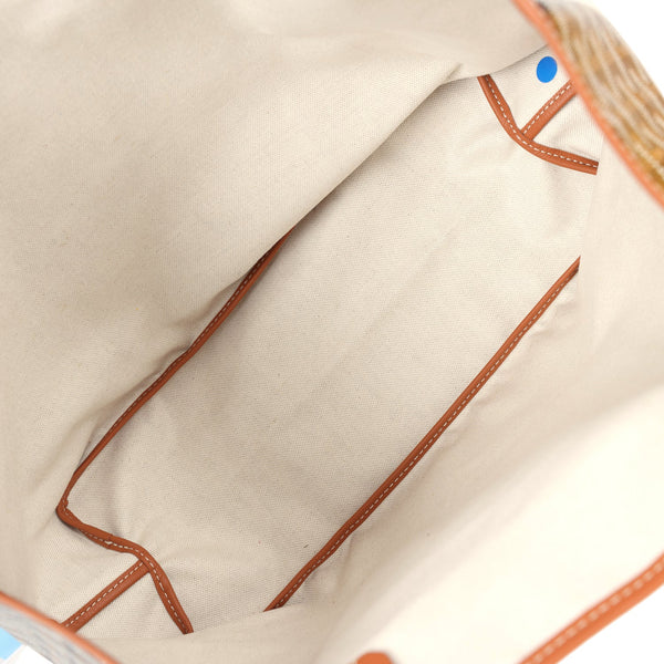 Goyard Goyardine Black and Brown St. Louis PM Tote Bag Palladium Hardware