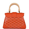 Goyard Saigon Souple Mini Orange Goyardine Palladium Hardware