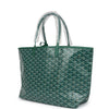 Goyard Goyardine Green St. Louis PM Tote Bag Palladium Hardware