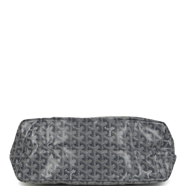 Goyard Goyardine Grey St. Louis PM Tote Bag Palladium Hardware
