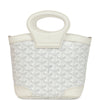 Goyard Goyardine Canvas White Beluga Mini Bag Palladium Hardware