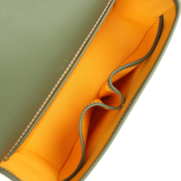 Goyard Goyardine Khaki Belvedere PM Palladium Hardware