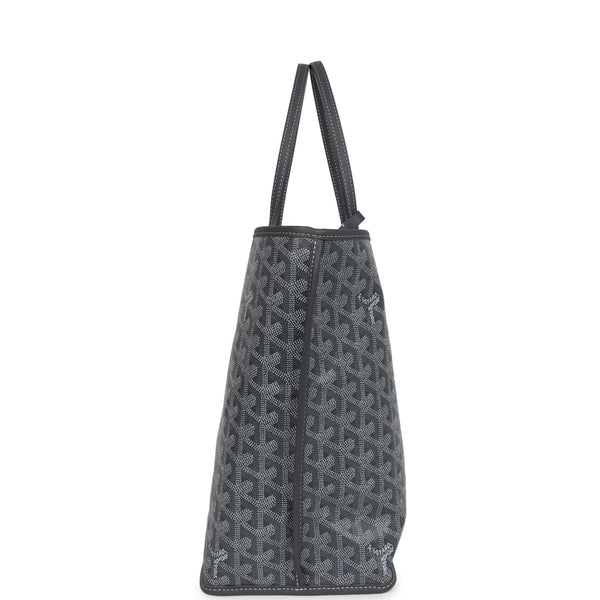 Goyard Goyardine Grey Anjou PM Embroidered Elephant Tote Palladium Hardware