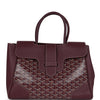 Goyard Saigon Tote Burgundy Goyardine Canvas Palladium Hardware