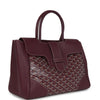 Goyard Saigon Tote Burgundy Goyardine Canvas Palladium Hardware