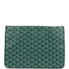 Goyard Goyardine Green Senat MM Pouch Palladium Hardware