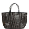 Goyard Goyardine Black St. Louis GM Tote Bag Palladium Hardware