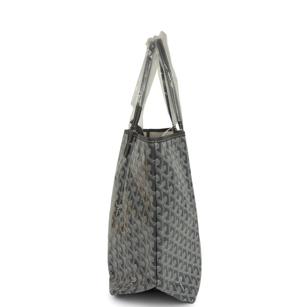 Goyard Goyardine Grey St. Louis PM Tote Bag Palladium Hardware
