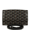 Goyard Goyardine Canvas Black Varenne Continental Wallet Bag Palladium Hardware