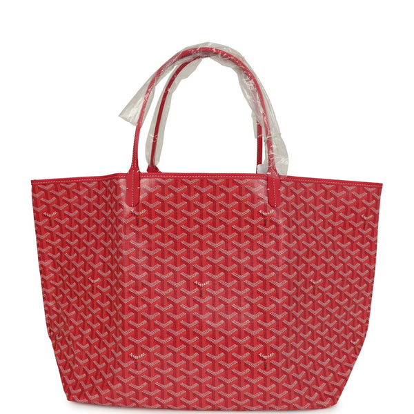 Goyard Goyardine Fuchsia St. Louis GM Tote Bag Palladium Hardware
