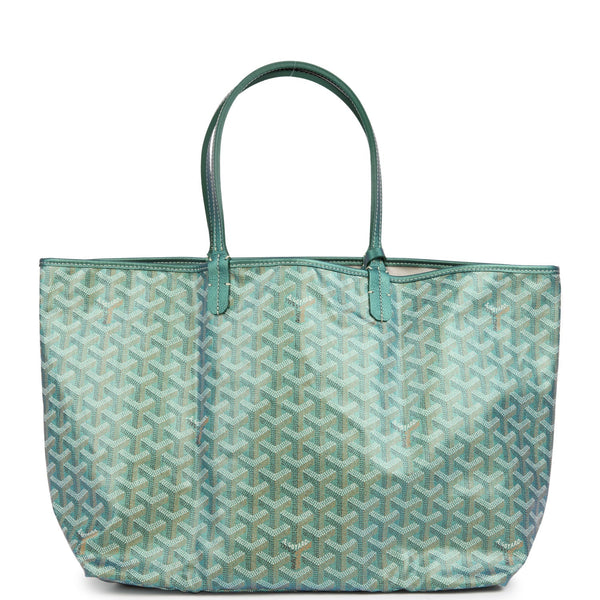 Goyard Goyardine Pearly Green St. Louis PM Tote Bag Palladium Hardware