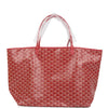 Goyard Goyardine Red St. Louis GM Tote Bag Palladium Hardware