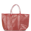 Goyard Goyardine Red St. Louis GM Tote Bag Palladium Hardware