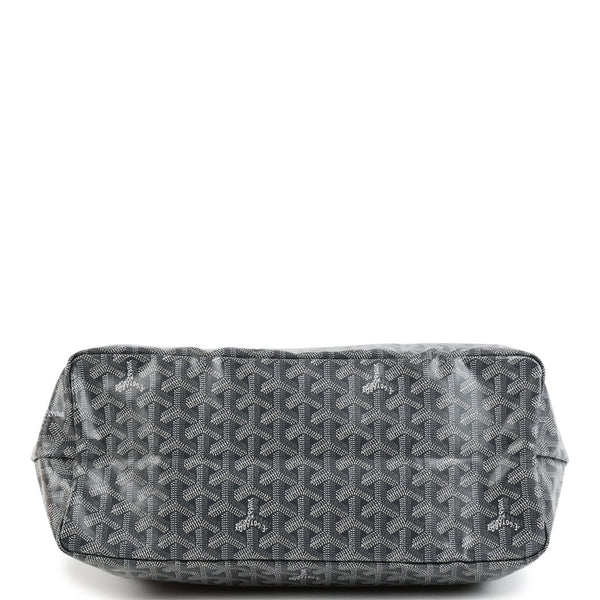 Goyard Goyardine Grey St. Louis PM Tote Bag Palladium Hardware