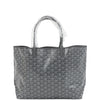 Goyard Goyardine Grey St. Louis PM Tote Bag Palladium Hardware
