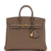 Hermes Birkin 25 Etoupe Togo Gold Hardware