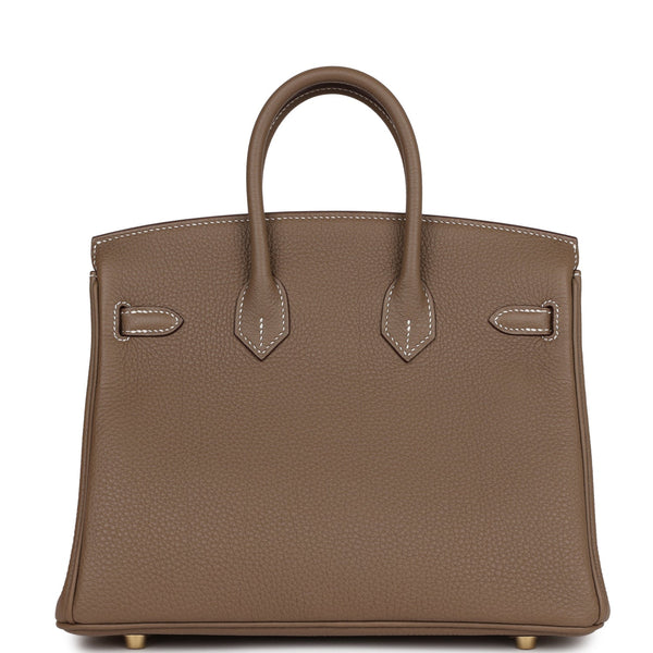 Hermes Birkin 25 Etoupe Togo Gold Hardware