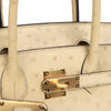 Pre-owned Hermes Birkin 30 Parchemin Ostrich Gold Hardware