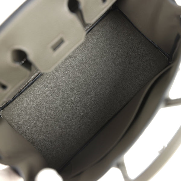 Hermes Birkin 25 Vert de Gris Togo Palladium Hardware
