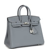 Hermes Birkin 25 Gris Pantin Togo Palladium Hardware