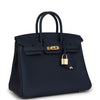 Hermes Birkin 25 Bleu Abysse Togo Gold Hardware