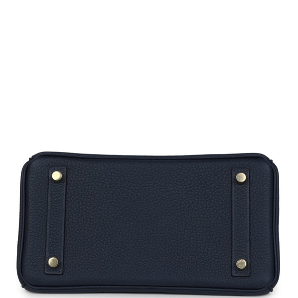 Hermes Birkin 25 Bleu Abysse Togo Gold Hardware