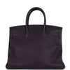 Pre-owned Hermes Birkin 35 Raisin Clemence Gold Hardware