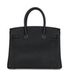 Pre-owned Hermes Birkin 30 Black Togo Rose Gold Hardware