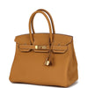 Hermes Birkin 30 Naturel Sable Togo Gold Hardware