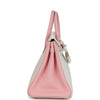 Hermes Special Order (HSS) Birkin 25 White and Rose Sakura Clemence Rose Gold Hardware