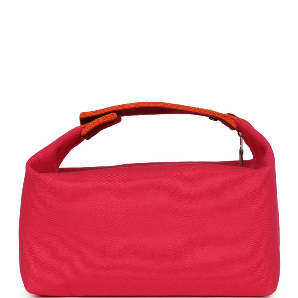 Hermes Bride A Brac Carre Case GM Hibiscus Canvas Palladium Hardware