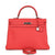 Pre-owned Hermes Retourne Kelly 35 Rose Jaipur Clemence Palladium Hardware