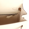 Hermes Kelly Sellier 25 Tri-Color Nata, Gris Meyer and Chai Epsom Palladium Hardware