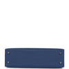 Hermes Kelly Sellier 20 Bleu Tie Madame Palladium Hardware